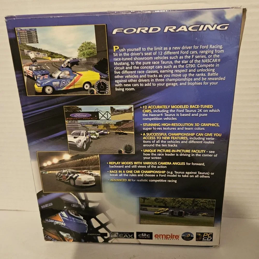 Ford Racing PC Big Box Complete 2000‎ Empire Interactive CD-Rom New Sealed Game